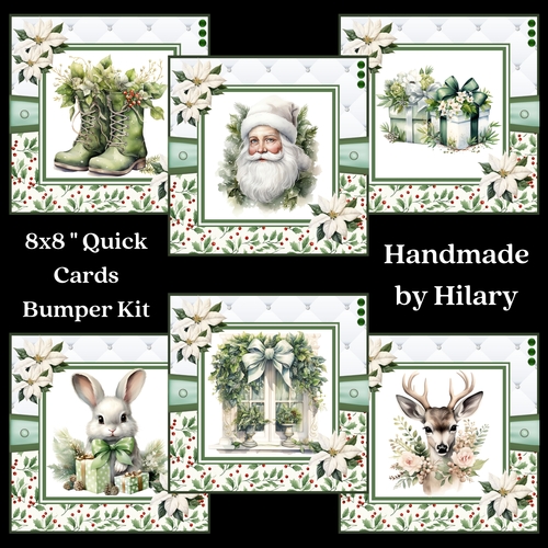 A Christmas Medley - Green #1 8x8 Quick Card Bumper Kit