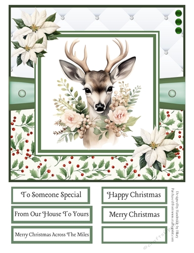 A Christmas Medley - Green #1 8x8 Quick Card Design 5