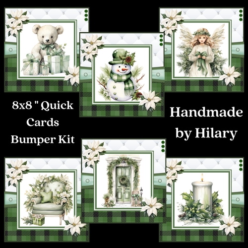 A Christmas Medley - Green #2 8x8 Quick Card Bumper Kit