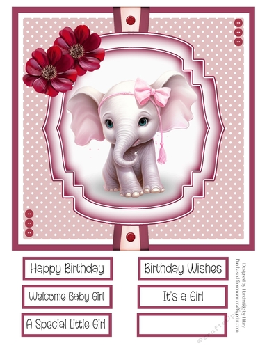 Meet Eliza and Friends 8x8 Quick Card Design 1