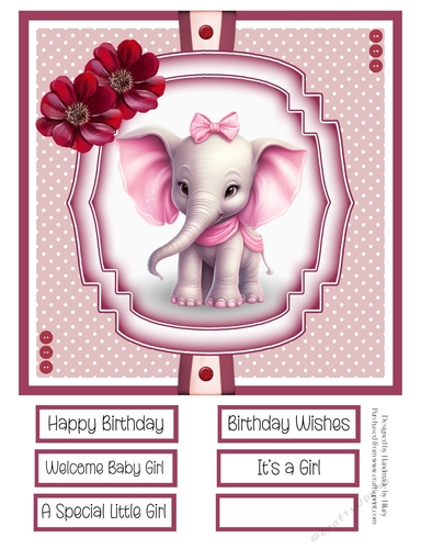Meet Eliza and Friends 8x8 Quick Card Design 2
