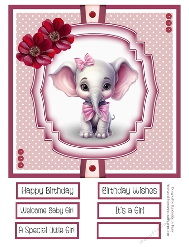 Meet Eliza and Friends 8x8 Quick Card Design 4