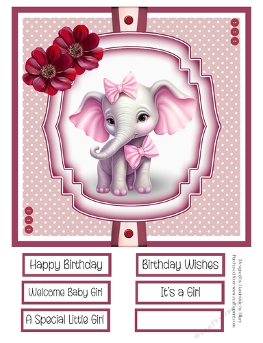 Meet Eliza and Friends 8x8 Quick Card Design 5