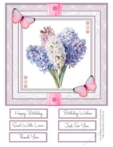 Spring Bouquets 8x8 Quick Card #6