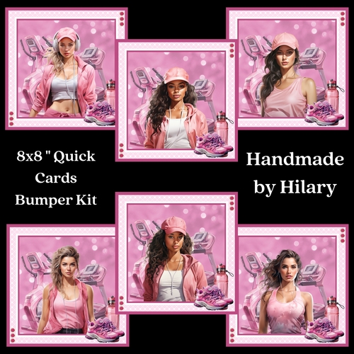 Going to the Gym 8x8 Quick Card Bumper Kit