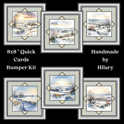 A Winters Morning 8x8 Quick Card Bumper Kit