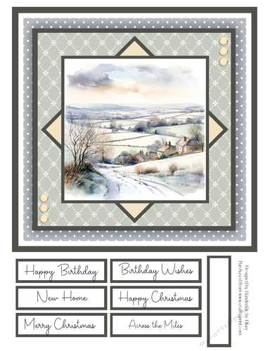 A Winters Morning 8x8 Quick Card #3