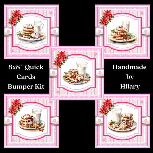 Christmas Eve Cookies 8x8 Quick Card Bumper Kit