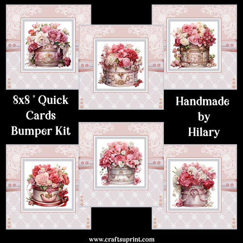 Exquisite Hatboxes 8x8 Quick Card Bumper Kit
