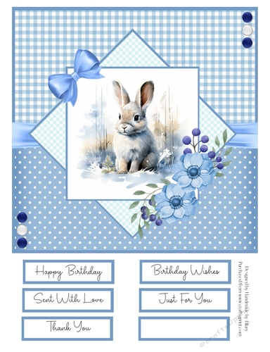 Winter Wildlife 8x8 Quick Card Design 2