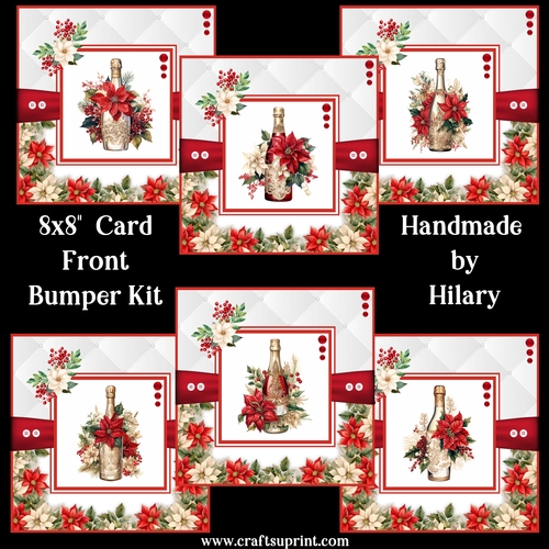 Christmas Celebrations 8x8 Card Front Bumper Kit