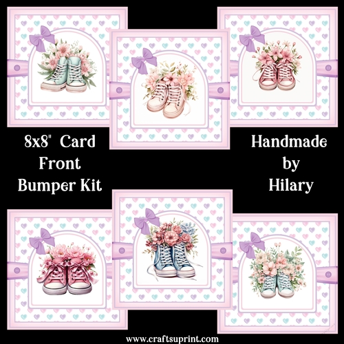 A Pretty Pair of Pumps 8x8 Card Fronts Bumper Kit