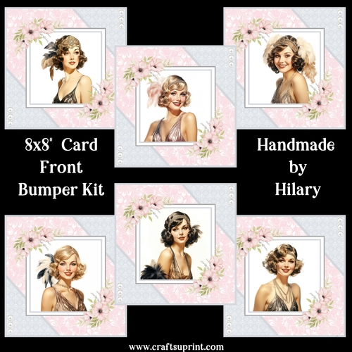 Vintage Beauties 8x8 Card Front Bumper Kit