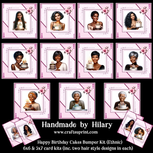 Happy Birthday Cakes (Ethnic) - Bumper Kit 