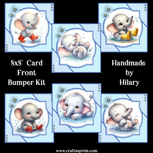 Just Splashing Around 8x8 Card Front Kit