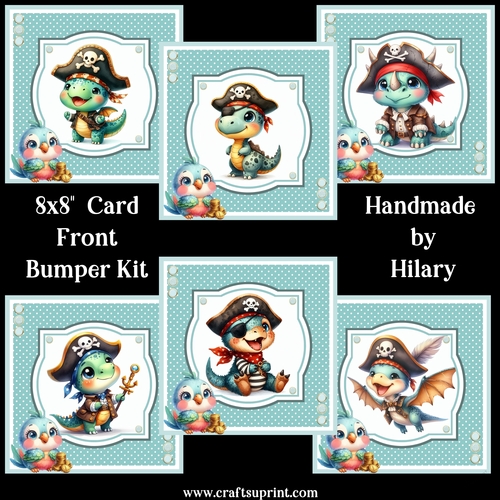 Dinos of the Caribbean 8x8 Card Front Bumper Kit