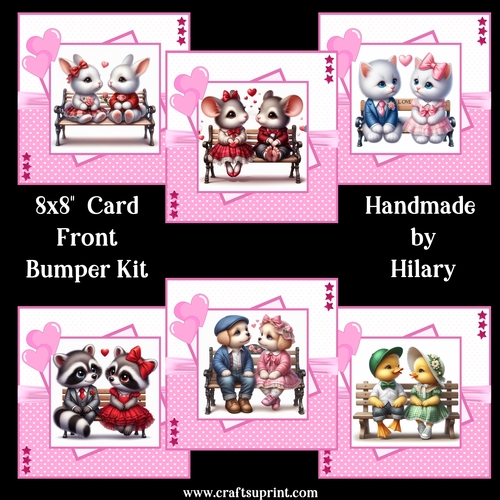 Hugs and Kisses 8x8 Card Front Bumper Kit