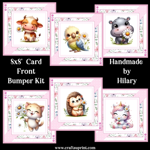 Happy Animals 8x8 Card Front Bumper Kit