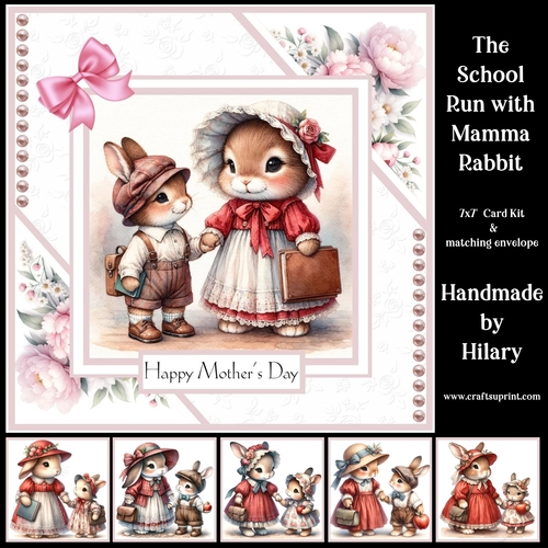 The School Run with Mamma Rabbit