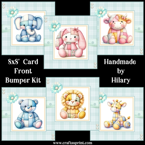 Patchwork Soft Toys 8x8 Card Fronts Bumper Kit