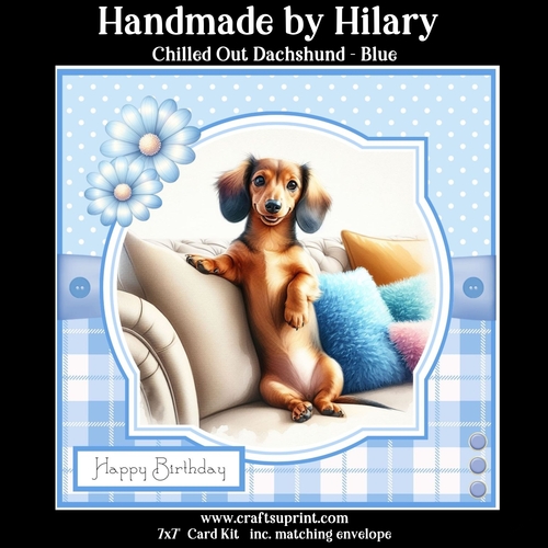 Chilled Out Dachshund - Blue (Request)
