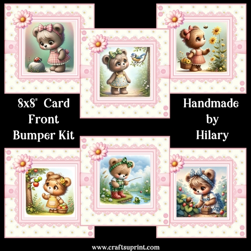 Adventures of Betsy the Bear 8x8 Card Front Bumper Kit