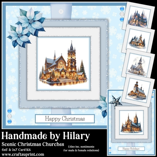 Scenic Christmas Churches