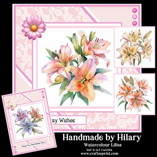 Watercolour Lilies