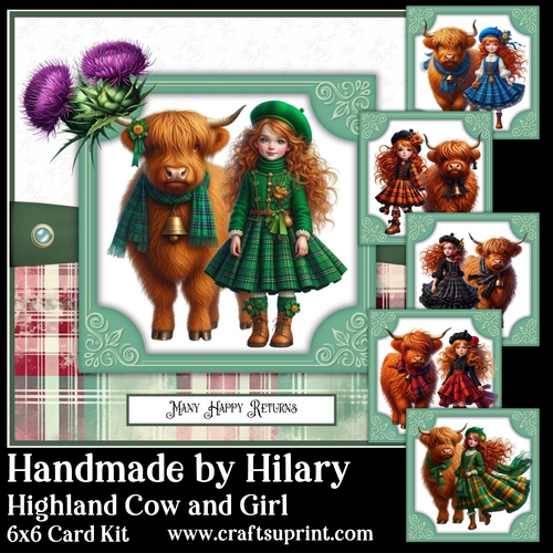 Highland Cow and Girl