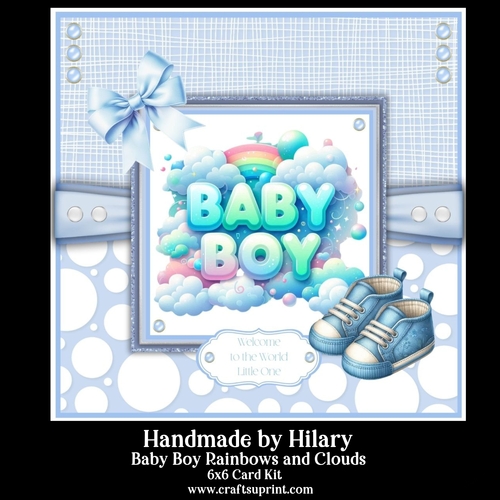 Baby Boy Rainbows and Clouds