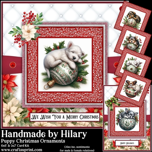 Puppy Christmas Ornaments