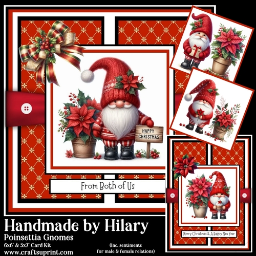 Poinsettia Gnomes