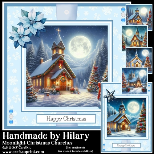 Moonlight Christmas Churches