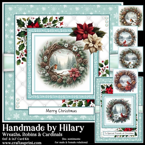 Wreaths Robins and Cardinals