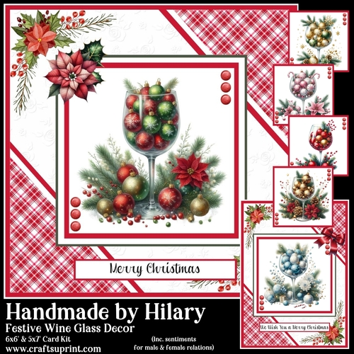 Festive Wine Glass Decor