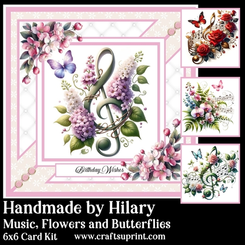 Music Flowers and Butterflies