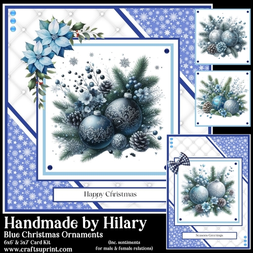 Blue Christmas Ornaments