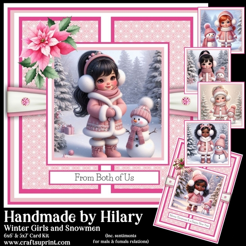 Winter Girls and Snowmen