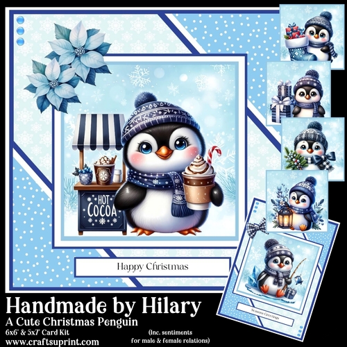 A Cute Christmas Penguin