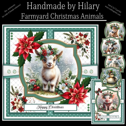Farmyard Christmas Animals