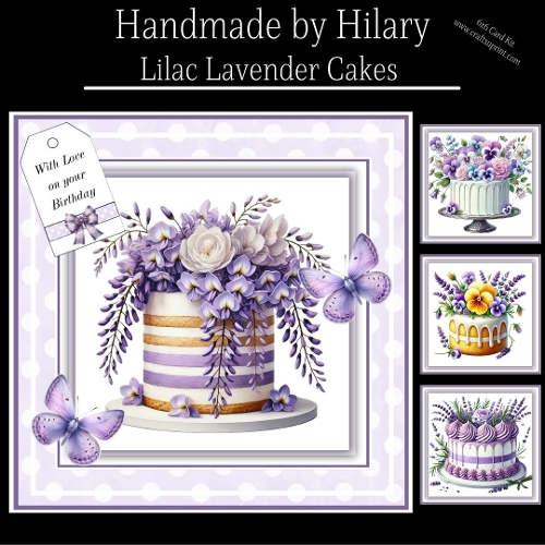 Lilac Lavender Cakes