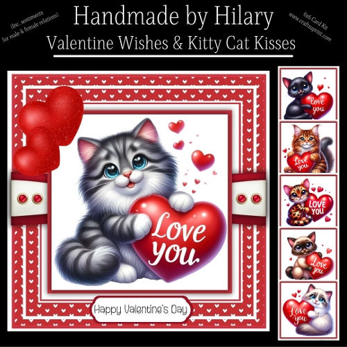 Valentine Wishes and Kitty Cat Kisses