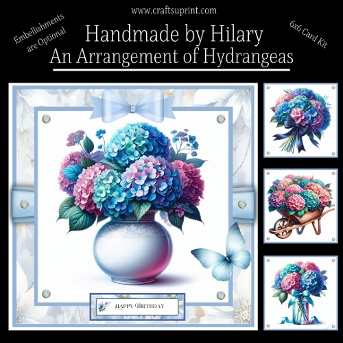 An Arrangement of Hydrangeas