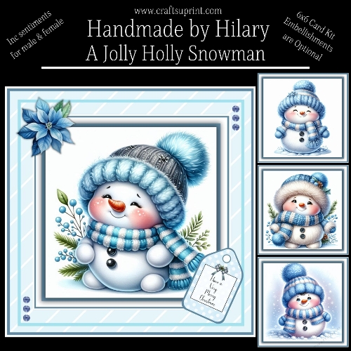 A Jolly Holly Snowman