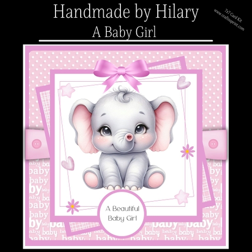 A Baby Girl - Request (7x7 inch card kit)