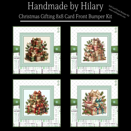 Christmas Gifting 8x8 Card Front Bumper Kit