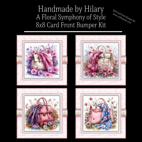 A Floral Symphony of Style 8x8 Card Front Bumper Kit