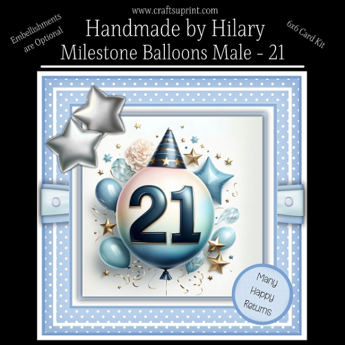 Milestone Balloons Male 21