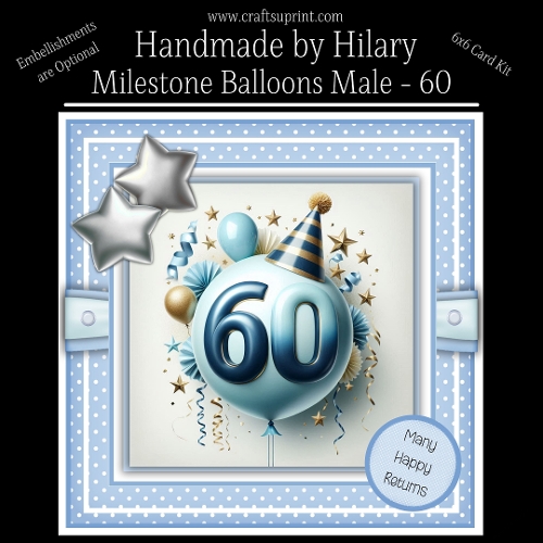 Milestone Balloons Male 60