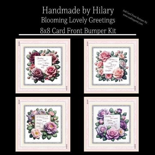 Blooming Lovely Greetings - 8x8 Card Front Bumper Kit